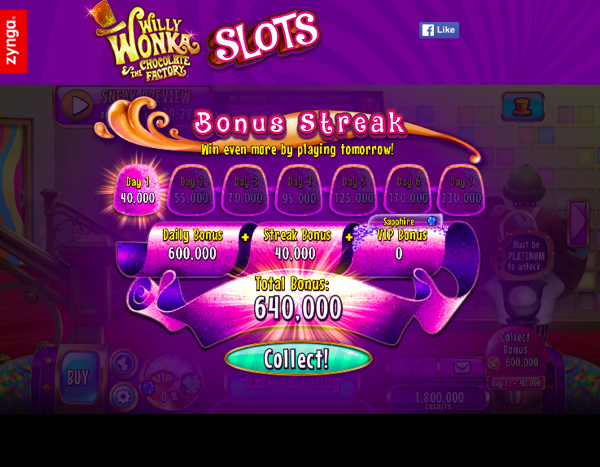 Willy Wonka Slot Free Coins